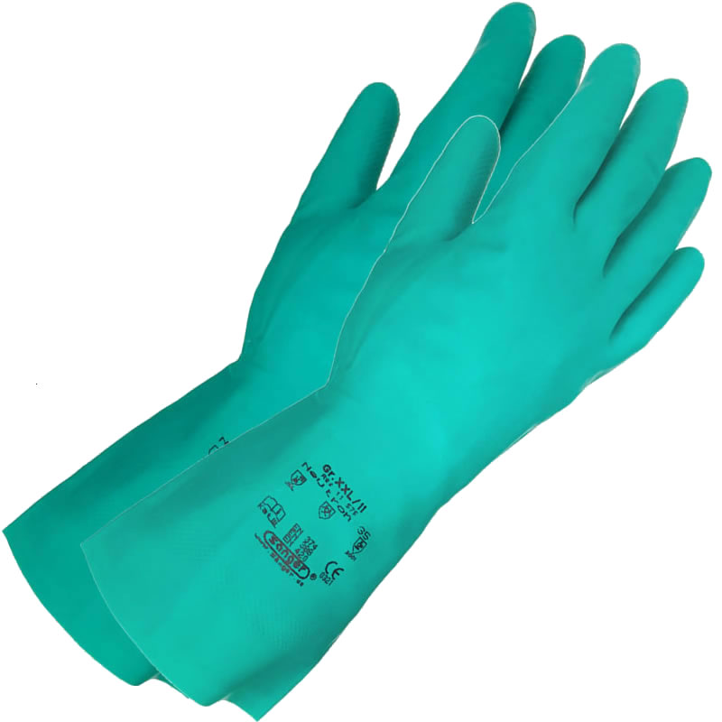 Paire de gants Nitrile spécial produits insecticides,chimiques et solvants - Taille M