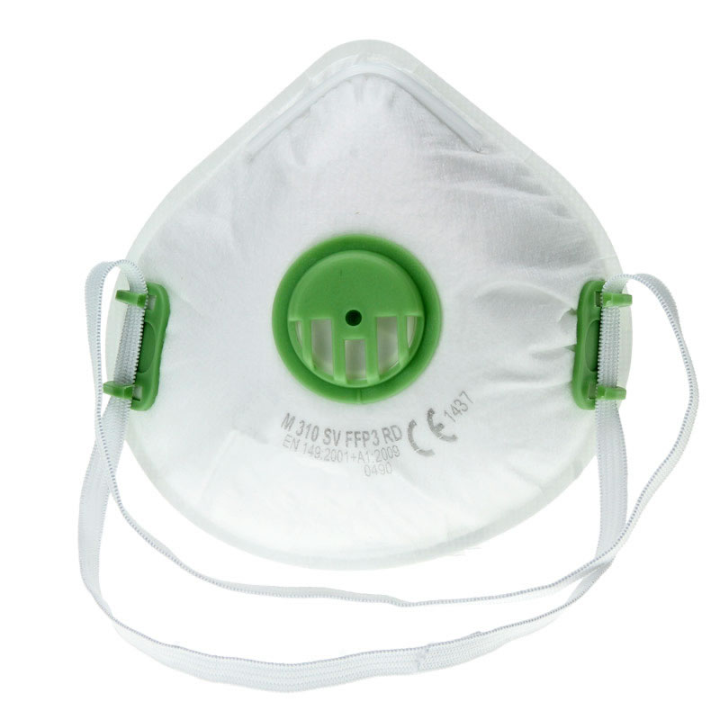 Demi-masque de protection avec valve FFP3 anti-poussières/aérosols toxiques