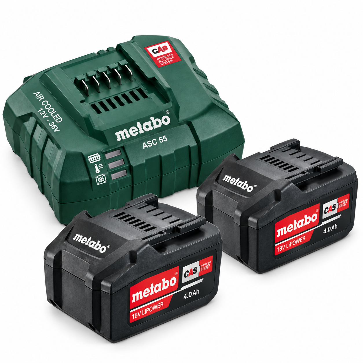 Kit 2 batteries + chargeur pour pompe compresseur TLK 35
