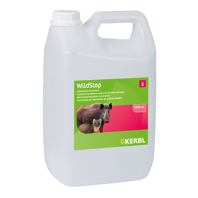 Répulsif concentré contre les renards, sangliers, martres, fouines,WildStop - Flacon 5000 ml